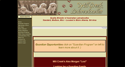 Desktop Screenshot of millcreeklabradoodles.com